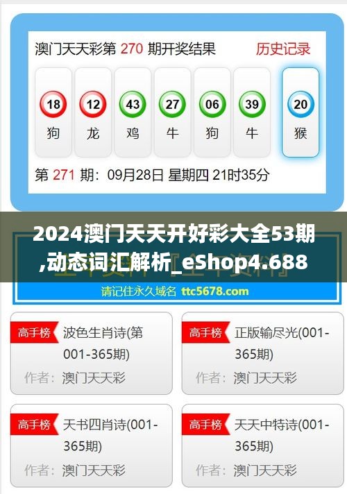 2024澳门天天开好彩大全53期,动态词汇解析_eShop4.688