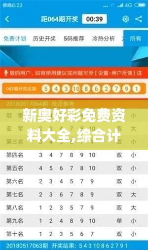 新奥好彩免费资料大全,综合计划评估说明_黄金版6.517