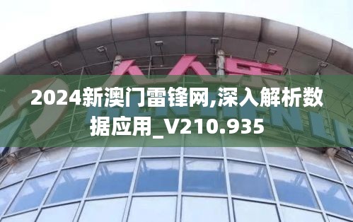 2024新澳门雷锋网,深入解析数据应用_V210.935