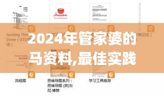 2024年管家婆的马资料,最佳实践策略实施_交互版110.350