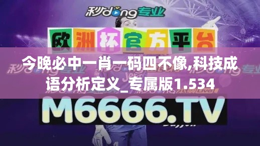 今晚必中一肖一码四不像,科技成语分析定义_专属版1.534