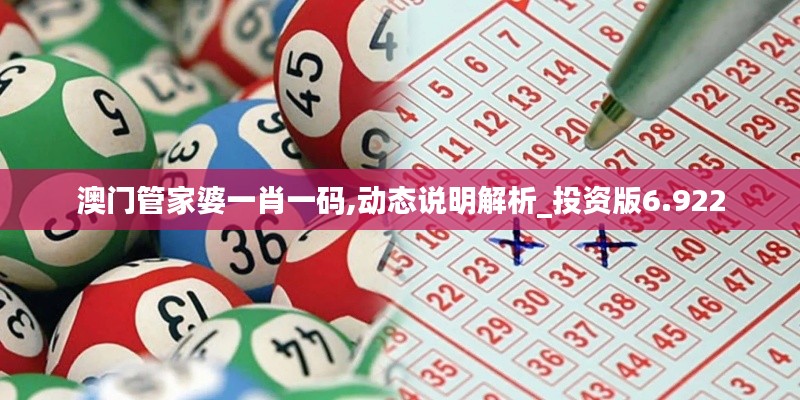 澳门管家婆一肖一码,动态说明解析_投资版6.922
