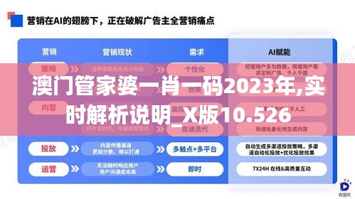 澳门管家婆一肖一码2023年,实时解析说明_X版10.526