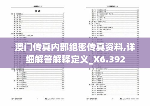 澳门传真内部绝密传真资料,详细解答解释定义_X6.392