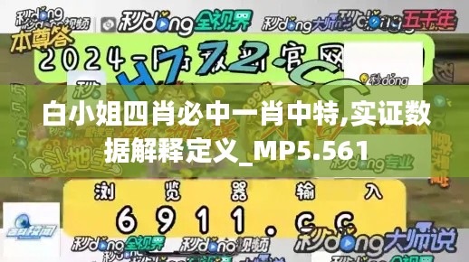 白小姐四肖必中一肖中特,实证数据解释定义_MP5.561
