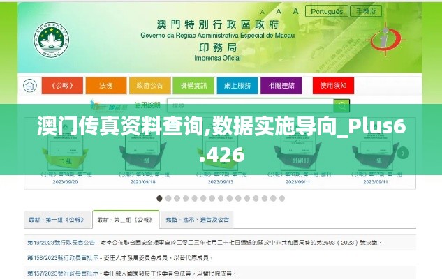 澳门传真资料查询,数据实施导向_Plus6.426