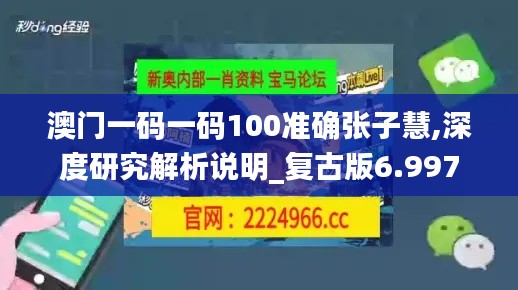 澳门一码一码100准确张子慧,深度研究解析说明_复古版6.997