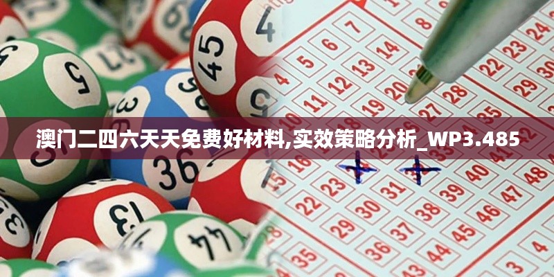 澳门二四六天天免费好材料,实效策略分析_WP3.485